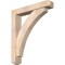 Ekena Millwork Thorton Craftsman Smooth Bracket w/ Offset Brace, Douglas Fir, 5 1/2"W x 30"D x 34"H BKT0604X30X34THR04SDF - alternate 1
